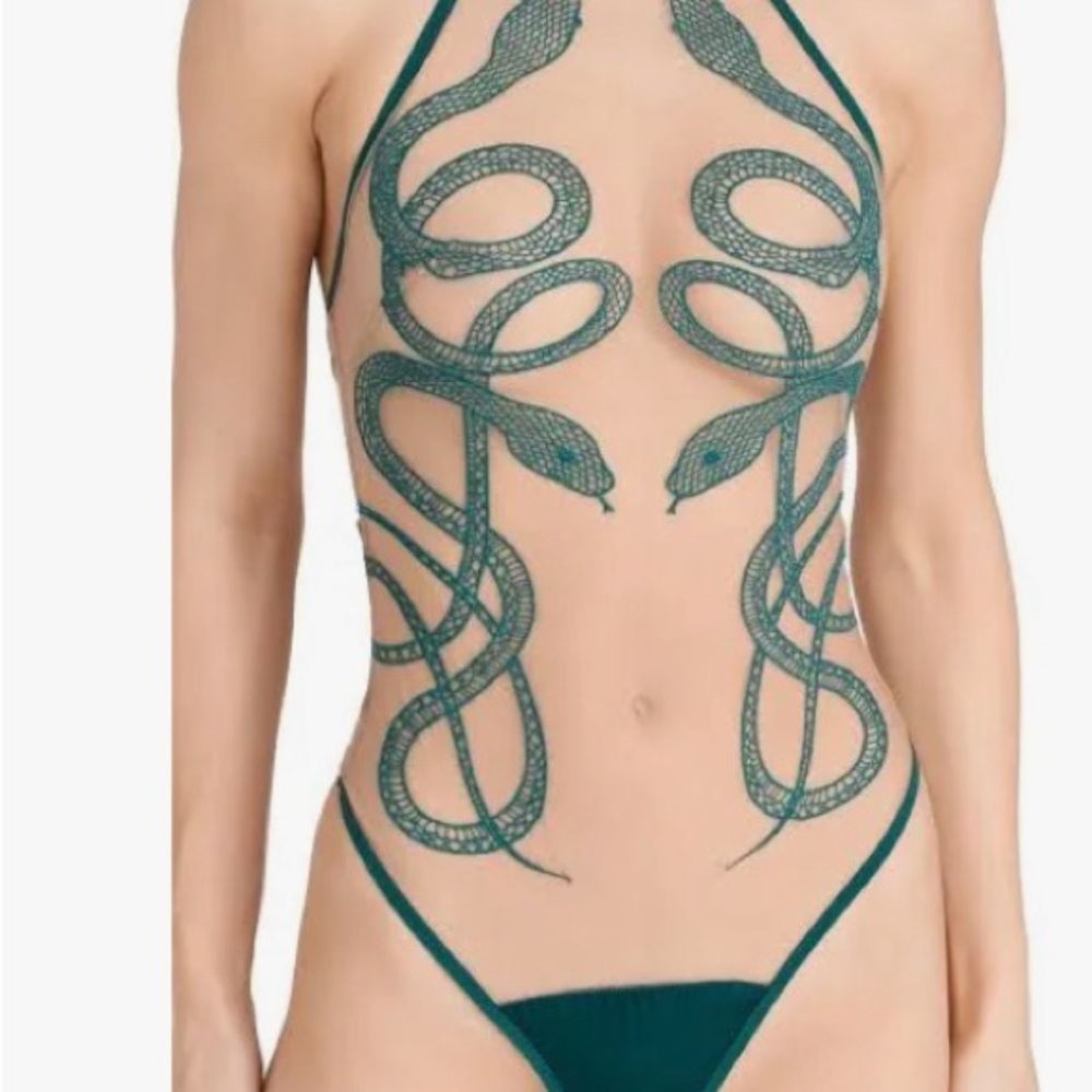 Thistle and spire Medusa onesie in GOLD